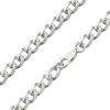 Sterling Silver 5.2mm Diamond Cut Metric Curb Chain 18"/45cm Hallmarked