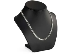 Sterling Silver 5.2mm Diamond Cut Metric Curb Chain 18