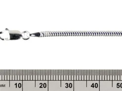 Sterling Silver 2.2mm Diamond Cut Round Snake Bracelet 7.25"/18.4cm Unhallmarked 100% Recycled Silver