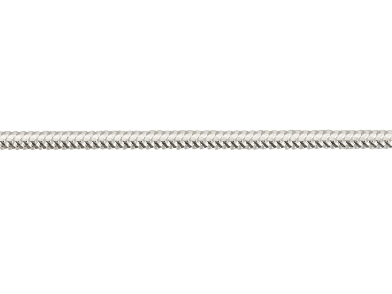 Sterling Silver 1.2mm Diamond Cut Round Snake Chain 18"/45cm Unhallmarked 100% Recycled Silver