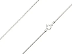 Sterling Silver 1.2mm Diamond Cut Round Snake Chain 16"/40cm Unhallmarked 100% Recycled Silver