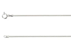 Sterling Silver 1.2mm Diamond Cut Round Snake Chain 16"/40cm Unhallmarked 100% Recycled Silver