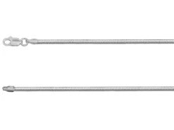 Sterling Silver 1.6mm Diamond Cut Round Snake Chain 16"/40cm Unhallmarked 100% Recycled Silver