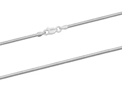 Sterling Silver 1.6mm Diamond Cut Round Snake Chain 16"/40cm Unhallmarked 100% Recycled Silver