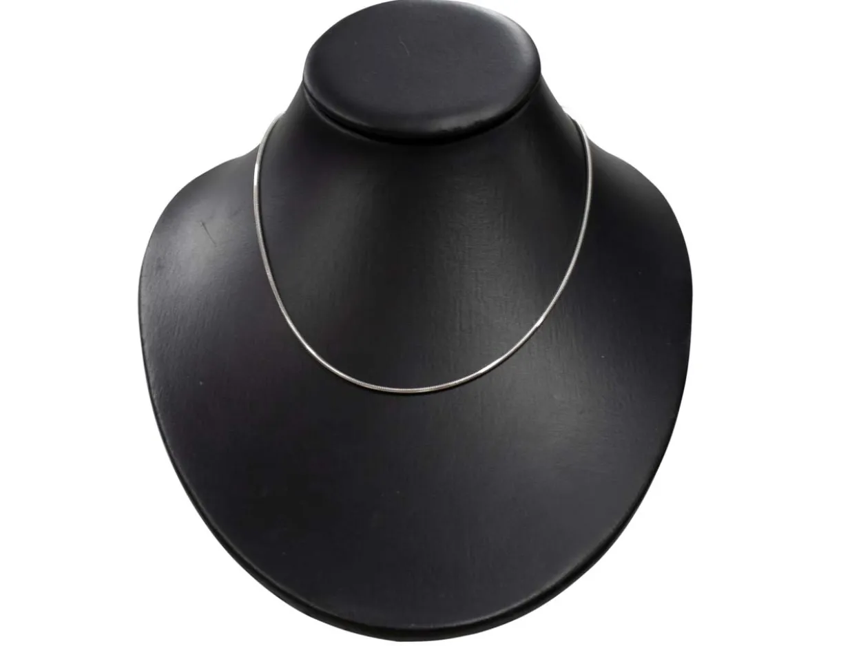 Sterling Silver 1.6mm Diamond Cut Round Snake Chain 18"/45cm Unhallmarked 100% Recycled Silver
