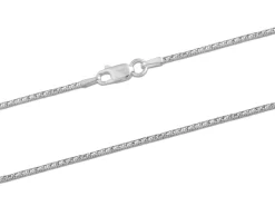 Sterling Silver 1.5mm Diamond Cut Round Snake Chain 18"/45cm Unhallmarked 100% Recycled Silver