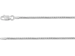 Sterling Silver 1.5mm Diamond Cut Round Snake Chain 20"/50cm Unhallmarked 100% Recycled Silver