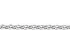 Sterling Silver 1.5mm Diamond Cut Round Spiga Chain 20