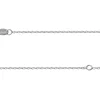 Sterling Silver 1.3mm Diamond Cut Oval Trace Chain With Extender 18-20"/45-50cm Unhallmarked