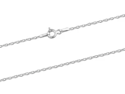 Sterling Silver 1.5mm Diamond Cut Oval Trace Chain 22"/55cm Unhallmarked 100% Recycled Silver