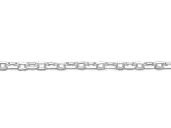 Sterling Silver 1.5mm Diamond Cut Oval Trace Chain 26