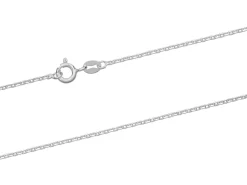 Sterling Silver 1.5mm Diamond Cut Trace Chain 28"/71cm Unhallmarked 100% Recycled Silver