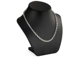 Sterling Silver 5.3mm Diamond Cut Oval Trace Chain 20