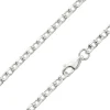 Sterling Silver 3.5mm Diamond Cut Oval Trace Chain 20"/50cm Hallmarked