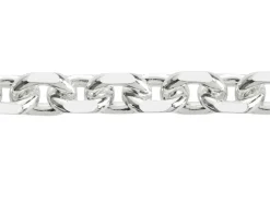 Sterling Silver 8.4mm Diamond Cut Oval Trace Chain 20