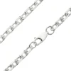 Sterling Silver 5.3mm Diamond Cut Oval Trace Chain 18"/45cm Hallmarked