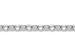 Sterling Silver 2.3mm Diamond Cut Oval Belcher Chain Loose Unhallmarked 100% Recycled Silver