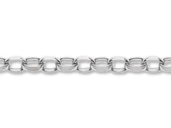 Sterling Silver 3.1mm Diamond Cut Oval Belcher Chain Loose Unhallmarked 100% Recycled Silver