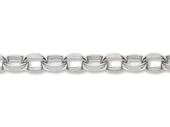 Sterling Silver 4.0mm Diamond Cut Oval Belcher Chain Loose Unhallmarked 100% Recycled Silver