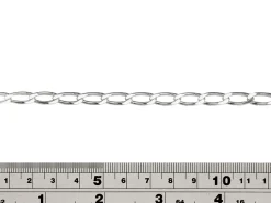 Sterling Silver 5.8mm Diamond Cut Open Curb Chain Loose Unhallmarked 100% Recycled Silver