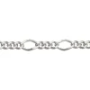Sterling Silver 6.0mm Diamond Cut Figaro Chain Loose Unhallmarked 100% Recycled Silver