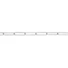 Sterling Silver 4.0mm Diamond Cut Paperclip Trace Chain Loose Unhallmarked 100% Recycled Silver