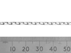 Sterling Silver 2.9mm Diamond Cut Oval Trace Chain Loose Unhallmarked 100% Recycled Silver