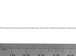 Sterling Silver 1.1mm Diamond Cut Oval Trace Chain Loose Unhallmarked 100% Recycled Silver