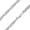 Sterling Silver 4.9mm Double Oval Trace Bracelet 7.5"/19cm Hallmarked