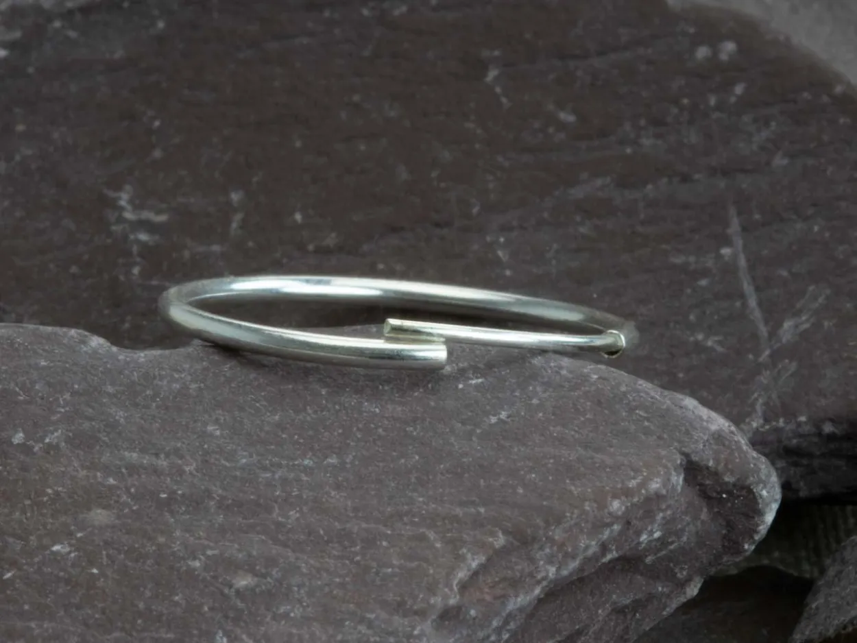Sterling Silver 20.0mm Endless Hoops, Pack Of 2