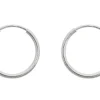 Sterling Silver 14.0mm Endless Hoops, Pack Of 2