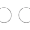 Sterling Silver 18.0mm Endless Hoops, Pack Of 2