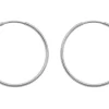 Sterling Silver 24.0mm Endless Hoops, Pack Of 2