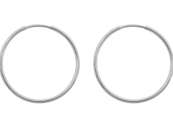 Sterling Silver 24.0mm Endless Hoops, Pack Of 2