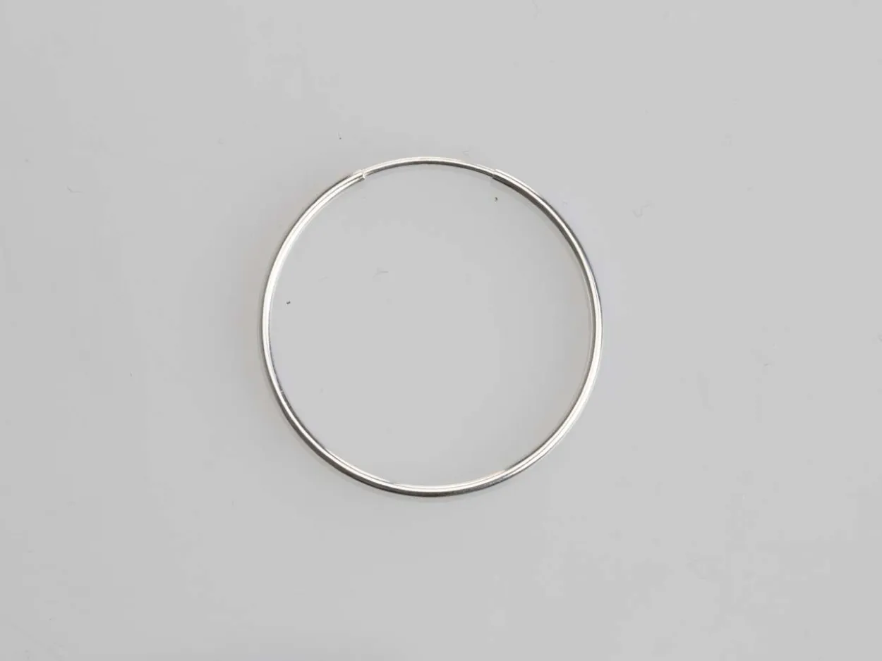 Sterling Silver 24.0mm Endless Hoops, Pack Of 2