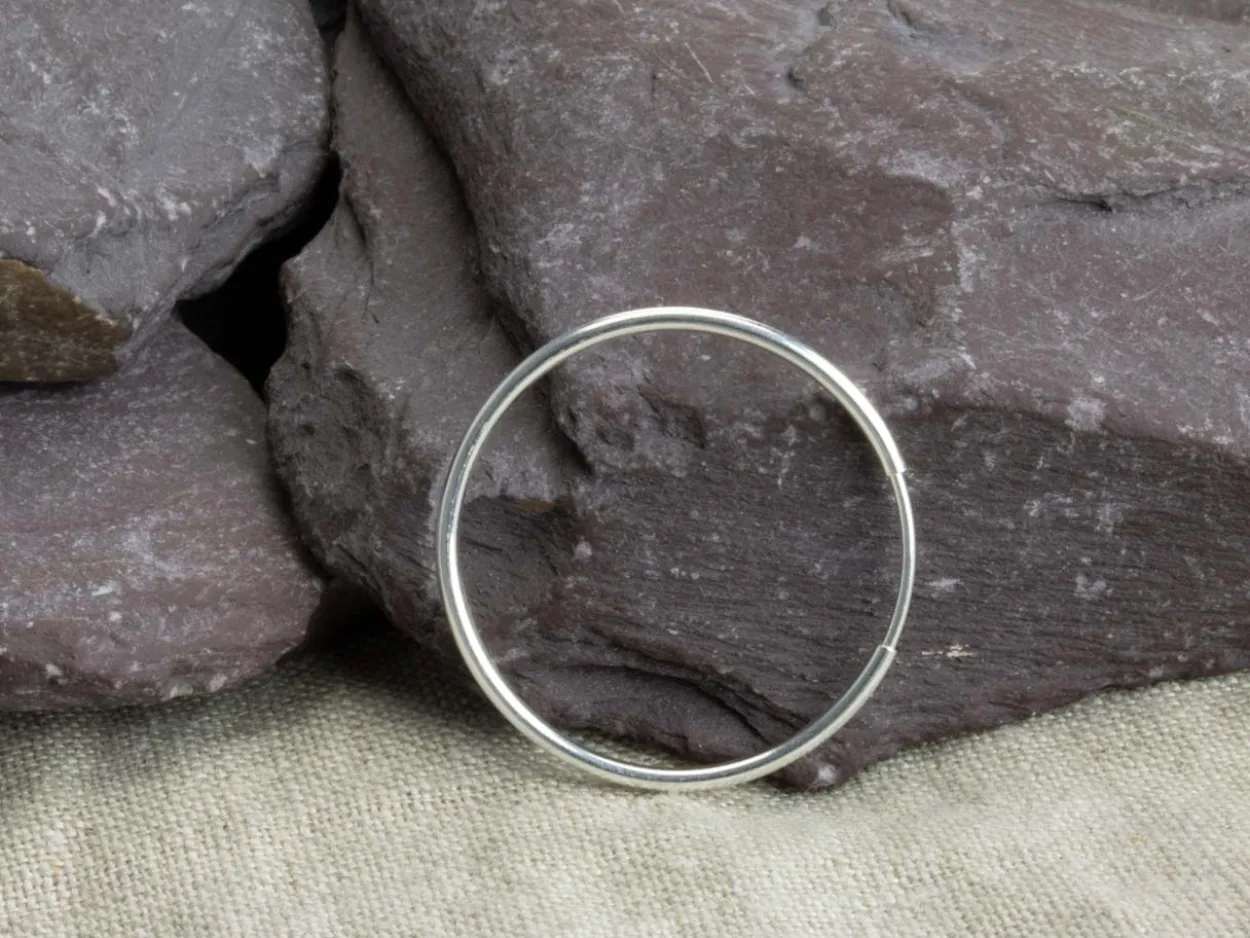 Sterling Silver 24.0mm Endless Hoops, Pack Of 2