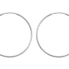 Sterling Silver 38.0mm Endless Hoops, Pack Of 2