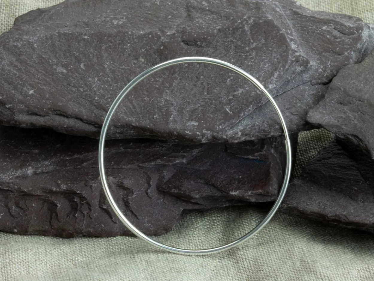 Sterling Silver 38.0mm Endless Hoops, Pack Of 2