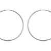 Sterling Silver 26.0mm Endless Hoops, Pack Of 2