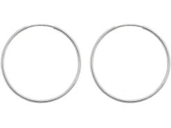 Sterling Silver 26.0mm Endless Hoops, Pack Of 2