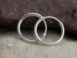 Sterling Silver 12.0mm Endless Sleeper Hoops, Pack Of 2