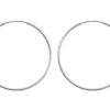 Sterling Silver 30.0mm Endless Sleeper Hoops, Pack Of 2