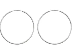 Sterling Silver 30.0mm Endless Sleeper Hoops, Pack Of 2