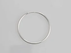 Sterling Silver 30.0mm Endless Sleeper Hoops, Pack Of 2