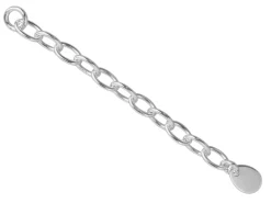 Sterling Silver 3.0mm Extender Trace Chain 5.0cm/2.0"