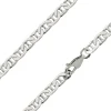 Sterling Silver 4.7mm Filed Anchor Curb Chain 16"/40cm Hallmarked