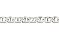 Sterling Silver 4.7mm Filed Anchor Curb Chain 16