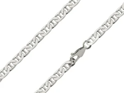 Sterling Silver 4.7mm Filed Anchor Curb Chain 18"/45cm /45cm Hallmarked
