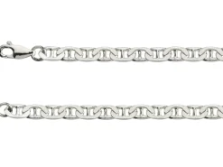 Sterling Silver 4.7mm Filed Anchor Curb Chain 18"/45cm /45cm Hallmarked
