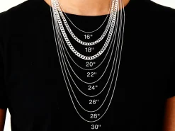 Sterling Silver 6.6mm Filed Bevelled Curb Chain 18